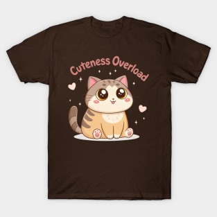 Chubby Cat Cuteness Overload T-Shirt